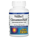 Natural Factors, WellBetX, CinnamonRich, 150 mg, 60 Capsules - 068958035901 | Hilife Vitamins