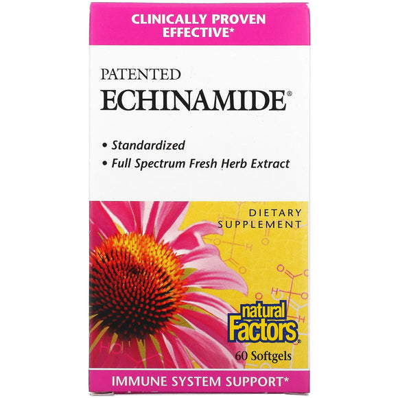 Natural Factors, Patented Echinamide, 60 Softgels - 068958045238 | Hilife Vitamins