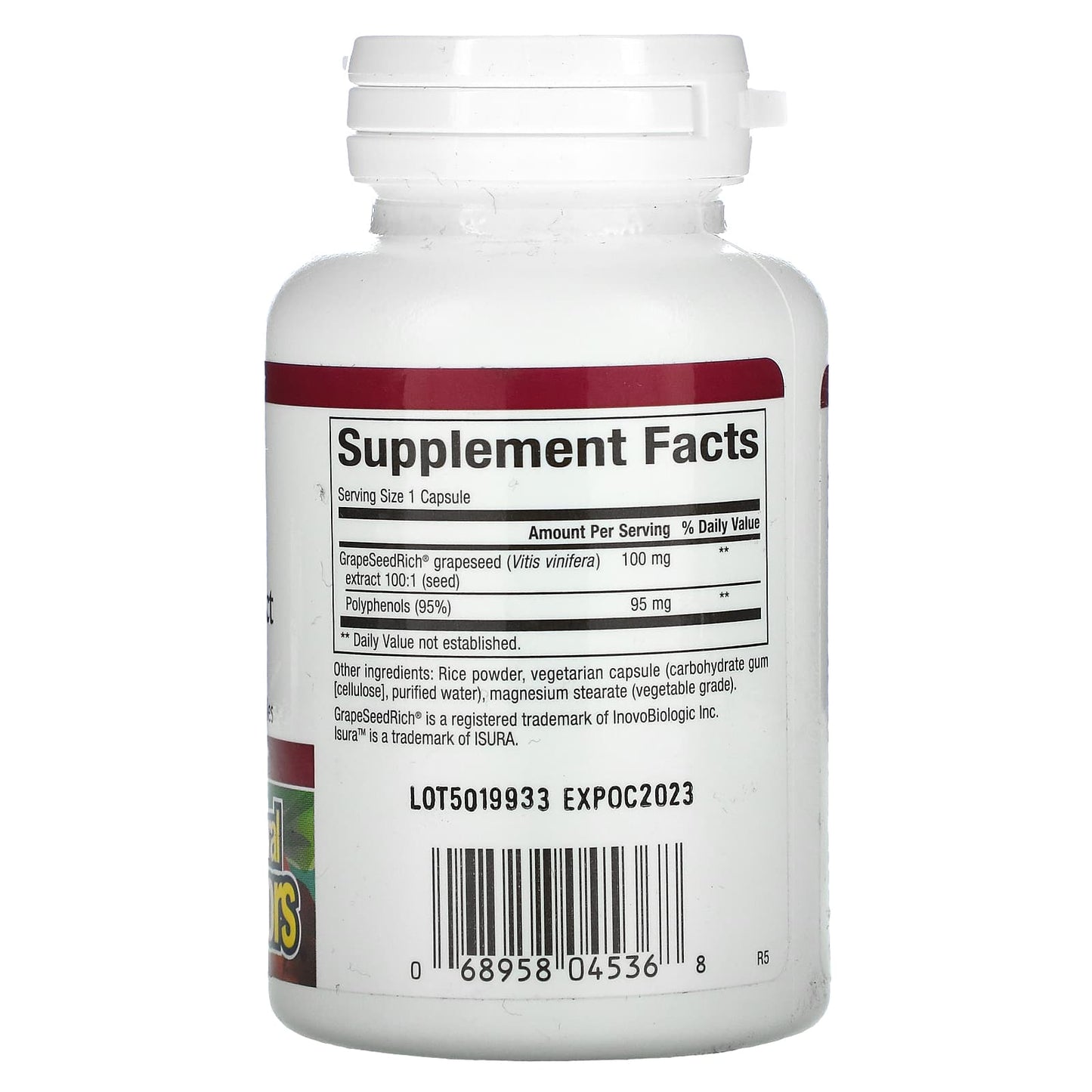 Natural Factors, GrapeSeedRich, Grape Seed Extract, 100, 90 Capsules - [product_sku] | HiLife Vitamins