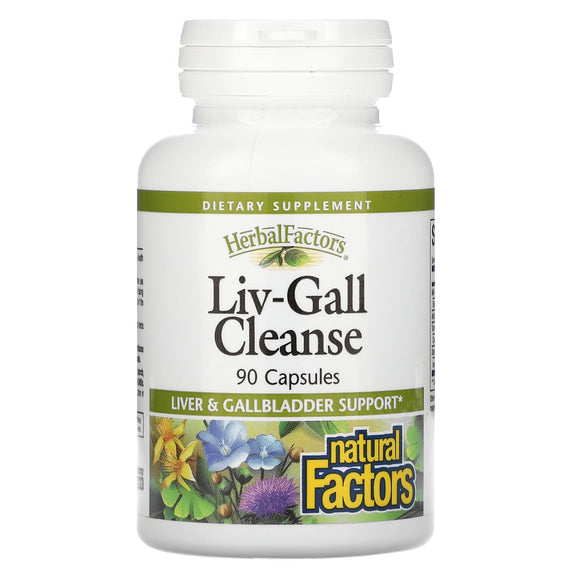 Natural Factors, Liv-Gall Cleanse, 90 Capsules - 068958046457 | Hilife Vitamins