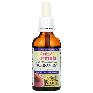 Natural Factors, Anti-V Formula w/ Echinamide®, 1.7 Oz Liquid - 068958047508 | Hilife Vitamins