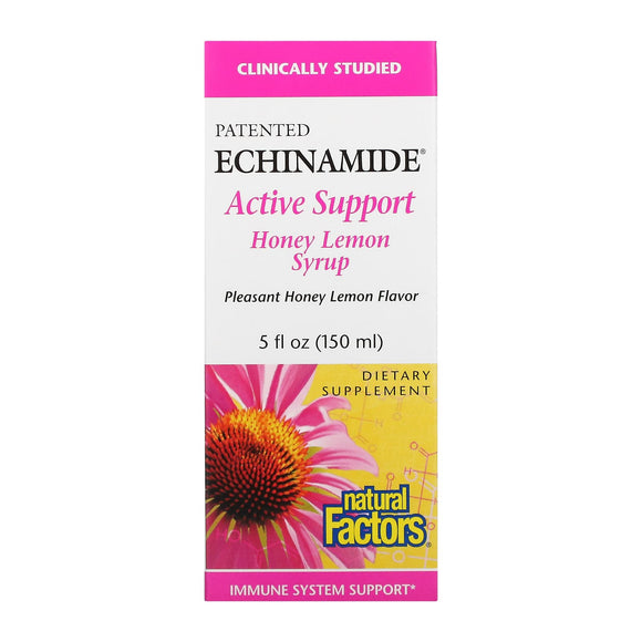 Natural Factors, Patented Echinamide Active Support, Hon, 5 Oz - 068958047607 | Hilife Vitamins