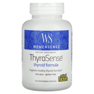 Natural Factors, WomenSense, ThyroSense, Thyroid Formula, 120 Capsules - 068958049465 | Hilife Vitamins