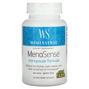 Natural Factors, WomenSense, MenoSense, Menopause Formul, 90 Capsules - 068958049502 | Hilife Vitamins