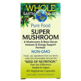 Natural Factors, Whole Earth & Sea, Super Mushroom Description, 60 Capsules - 068958355108 | Hilife Vitamins