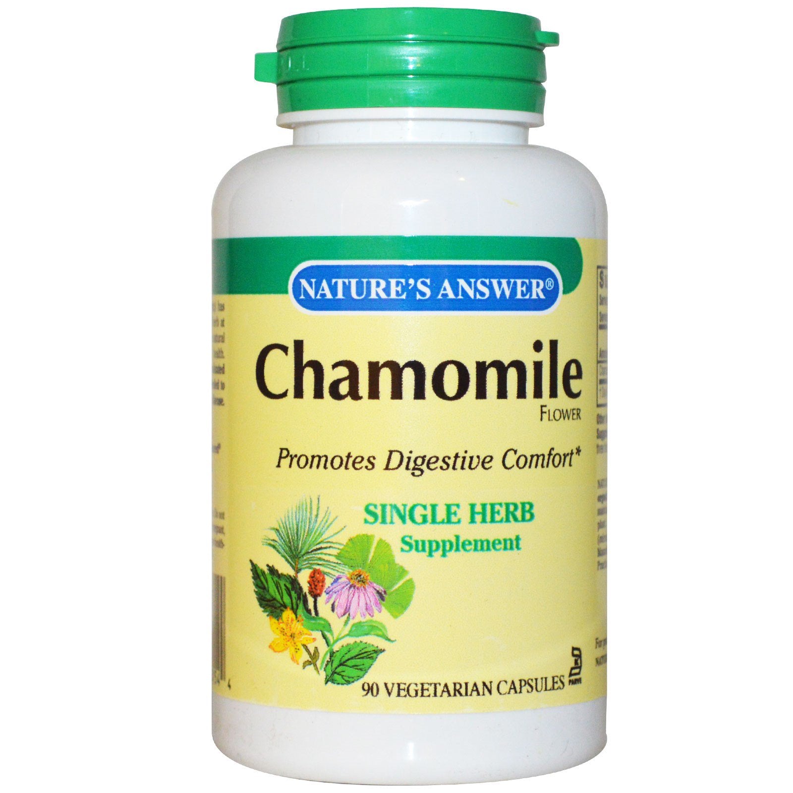 Nature’s Answer, Chamomile Flower, 90 Capsules UPC 083000161544 | HiLife Vitamins