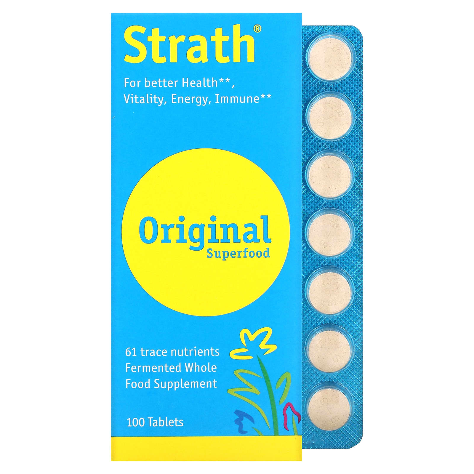 Nature’s Answer, Bio-Strath, 100 Tablets UPC 021718608036 | HiLife Vitamins