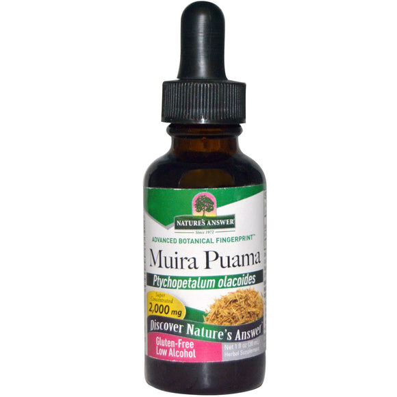 Nature’s Answer, Muira-Puama Root Extract, 1 Oz - 083000004094 | Hilife Vitamins