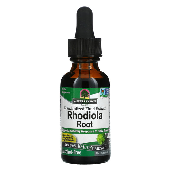 Nature’s Answer, Rhodiola Root Extract Alcohol Free, 1 Oz - 083000006630 | Hilife Vitamins