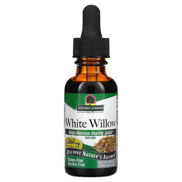 Nature’s Answer, White Willow Bark Alcohol Free Extract, 1 Oz - 083000006838 | Hilife Vitamins