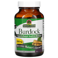 Nature’s Answer, Burdock, Full Spectrum Herb, 500 mg, 90 Vegetarian Capsules UPC 083000161346 | HiLife Vitamins