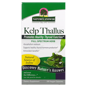Nature’s Answer, Kelp Thallus, 100 Capsules - 083000162909 | Hilife Vitamins