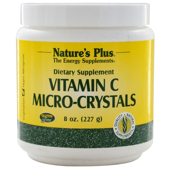 Nature’s Plus, Micro Crystals Vitamin C, 8 Oz - 097467022102 | Hilife Vitamins