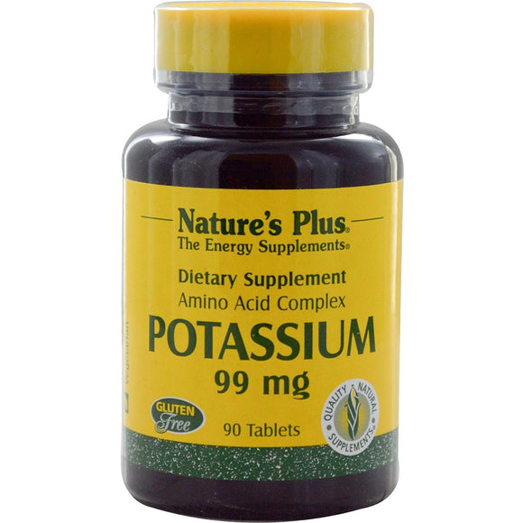 Nature’s Plus, Potassium 99 Mg, 90 Tablets - 097467033702 | Hilife Vitamins