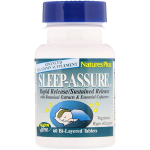 Nature’s Plus, Sleep Assure, 60 Tablets - 097467047600 | Hilife Vitamins