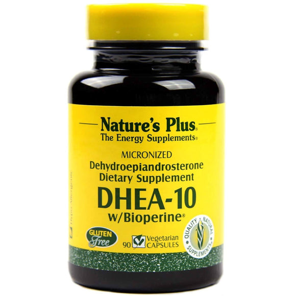 Nature’s Plus, Dhea 10 mg, 90 Vegetarian Capsules - 097467049673 | Hilife Vitamins