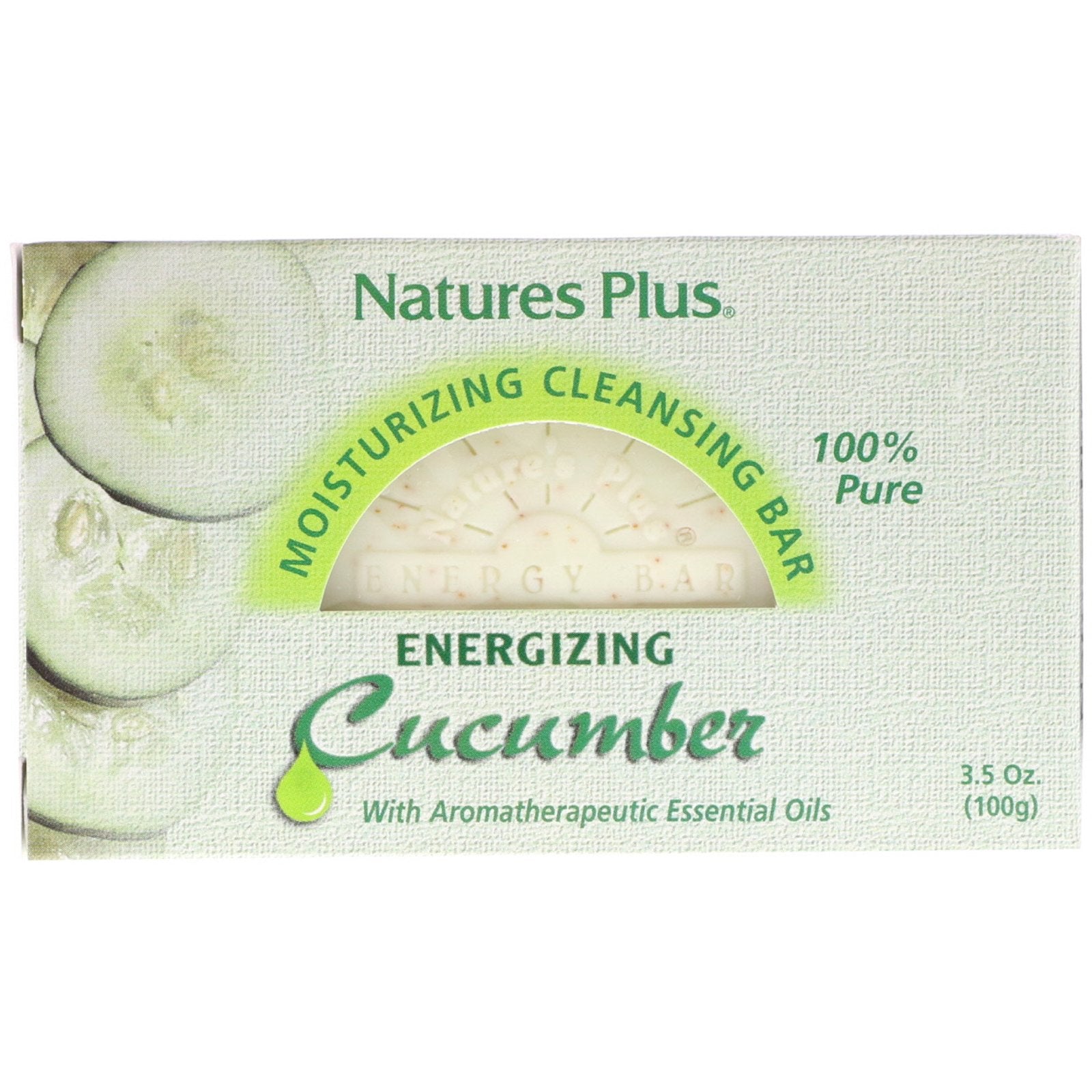 Nature’s Plus, Cucumber Moisturizing Bar, 3.5 Oz - 097467059627 | Hilife Vitamins