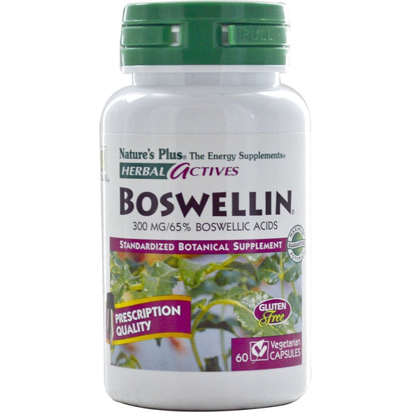 Nature’s Plus, Boswellin 300 mg, 60 Vegetarian Capsules - 097467071247 | Hilife Vitamins