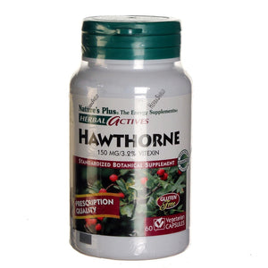 Nature’s Plus, English Hawthorne Berry 150 Mg, 60 Vegetarian Capsules - 097467072008 | Hilife Vitamins