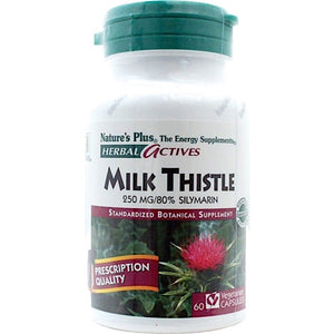 Nature’s Plus, Milk Thistle 250 Mg, 60 Vegetarian Capsules - 097467072282 | Hilife Vitamins