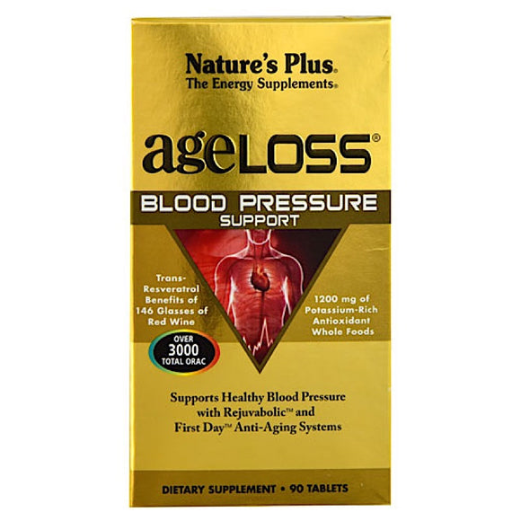 Nature's Plus, Ageloss Blood Pressure, 90 Tablets - 097467080287 | Hilife Vitamins