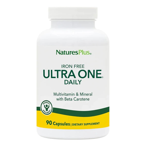 Nature’s Plus, Ultra One Daily Iron-Free, 90 Vegetarian Capsules - 097467300910 | Hilife Vitamins