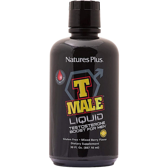 Nature's Plus, T-Male Fast Acting Liquid, 30 Oz - 097467487116 | Hilife Vitamins