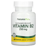 Nature’s Plus, Vitamin B2, 250 mg, 60 Tablets - 097467016354 | Hilife Vitamins
