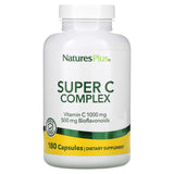Nature’s Plus, Super C Complex, 180 Capsules - 097467024847 | Hilife Vitamins