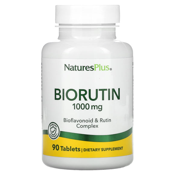 Nature’s Plus, Biorutin, 1000 mg, 90 Tablets - 097467025615 | Hilife Vitamins