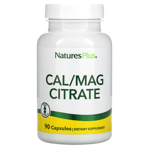 Nature’s Plus, Cal/Mag Citrate, 90 Vegetarian Capsules - 097467033696 | Hilife Vitamins