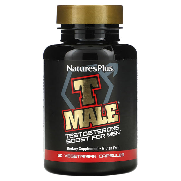 Nature’s Plus, T Male, Testosterone Boost For Men, 60 Capsules - 097467048713 | Hilife Vitamins