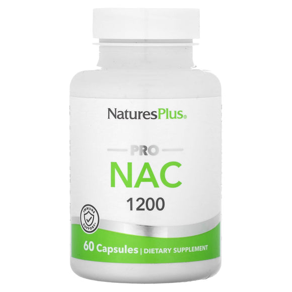 Nature’s Plus, NAC 1200, 60 Capsules - 097467051621 | Hilife Vitamins