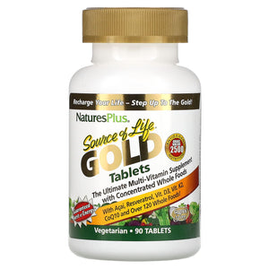 Nature’s Plus, Source of Life Gold, The Ultimate Multi-Vitamin Su, 90 Tablets - 097467307117 | Hilife Vitamins