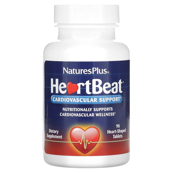 Nature's Plus, HeartBeat, Cardiovascular Support, 90 Tablets - 097467474215 | Hilife Vitamins