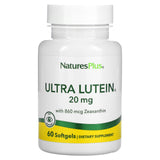Nature’s Plus, Ultra Lutein with Zeaxanthin, 20 mg, 60 Softgels - 097467492653 | Hilife Vitamins
