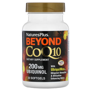 Nature’s Plus, Beyond Coq10 200 Mg Ubiquinol, 30 Softgels - 097467495647 | Hilife Vitamins