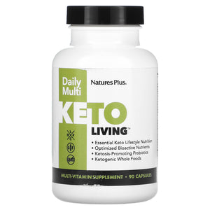 Nature’s Plus, Keto Living, Daily Multi, 90 Capsules - 097467820029 | Hilife Vitamins