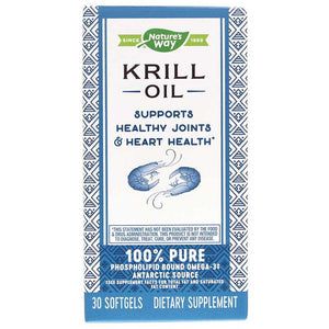 Nature’s Way, Krill Oil 500 mg, 30 Softgels - 033674154311 | Hilife Vitamins
