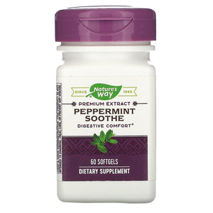 Nature's Way, Peppermint Soothe, 60 Softgels - 763948084661 | Hilife Vitamins
