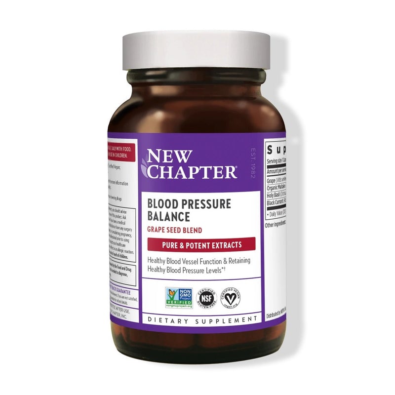 New Chapter, Blood Pressure Balance, 30 Vegan Capsules - 727783004017 | Hilife Vitamins