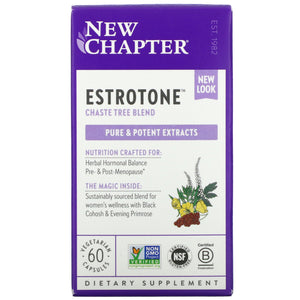New Chapter, Estrotone, 60 Capsules - 727783900661 | Hilife Vitamins
