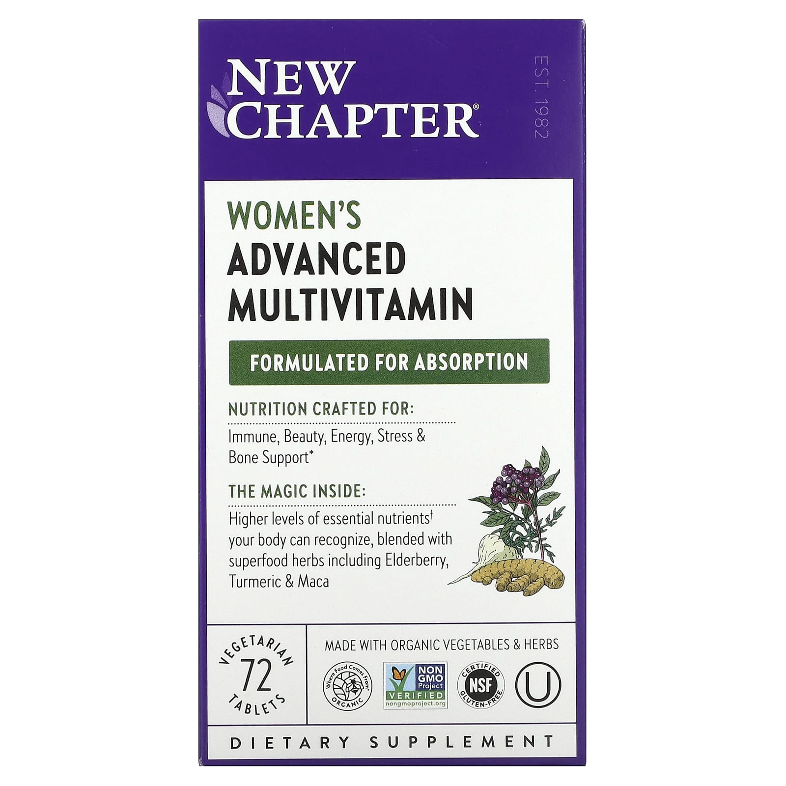 New Chapter, Every Woman, 72 Tablets UPC 727783003034 | HiLife Vitamins