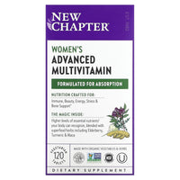 New Chapter, Women's Advanced Multivitamin, 120 Vegetarian Tablets UPC 727783003041 | HiLife Vitamins
