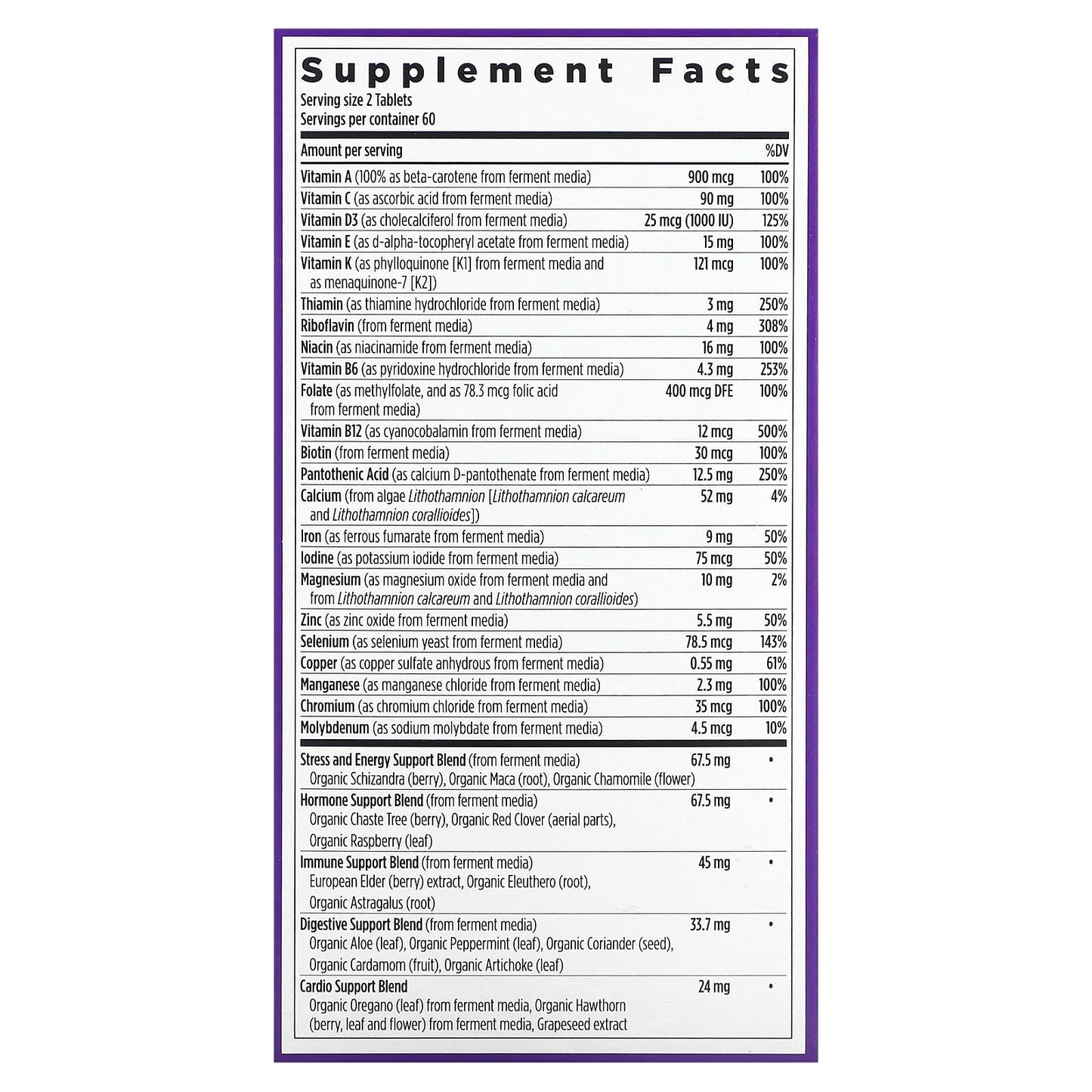 New Chapter, Women's Advanced Multivitamin, 120 Vegetarian Tablets UPC 727783003041 | HiLife Vitamins