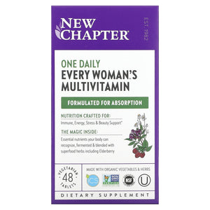 New Chapter, Every Woman's One Daily, 48 Tablets - 727783003072 | Hilife Vitamins