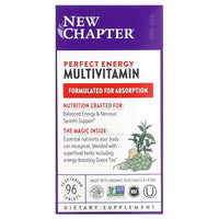 New Chapter, Perfect Energy, 96 Tablets UPC 727783003423 | HiLife Vitamins