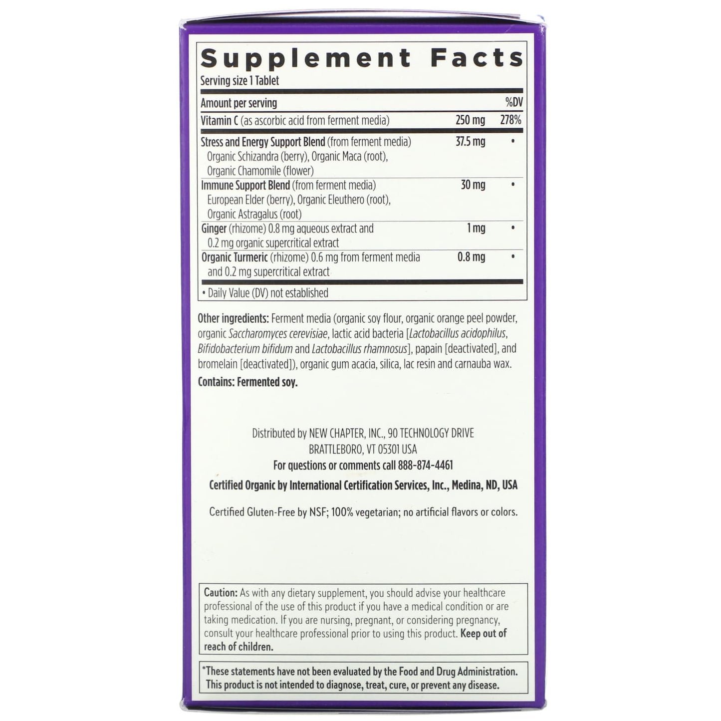 New Chapter, Fermented Activated C Complex, 180 Tablets - [product_sku] | HiLife Vitamins