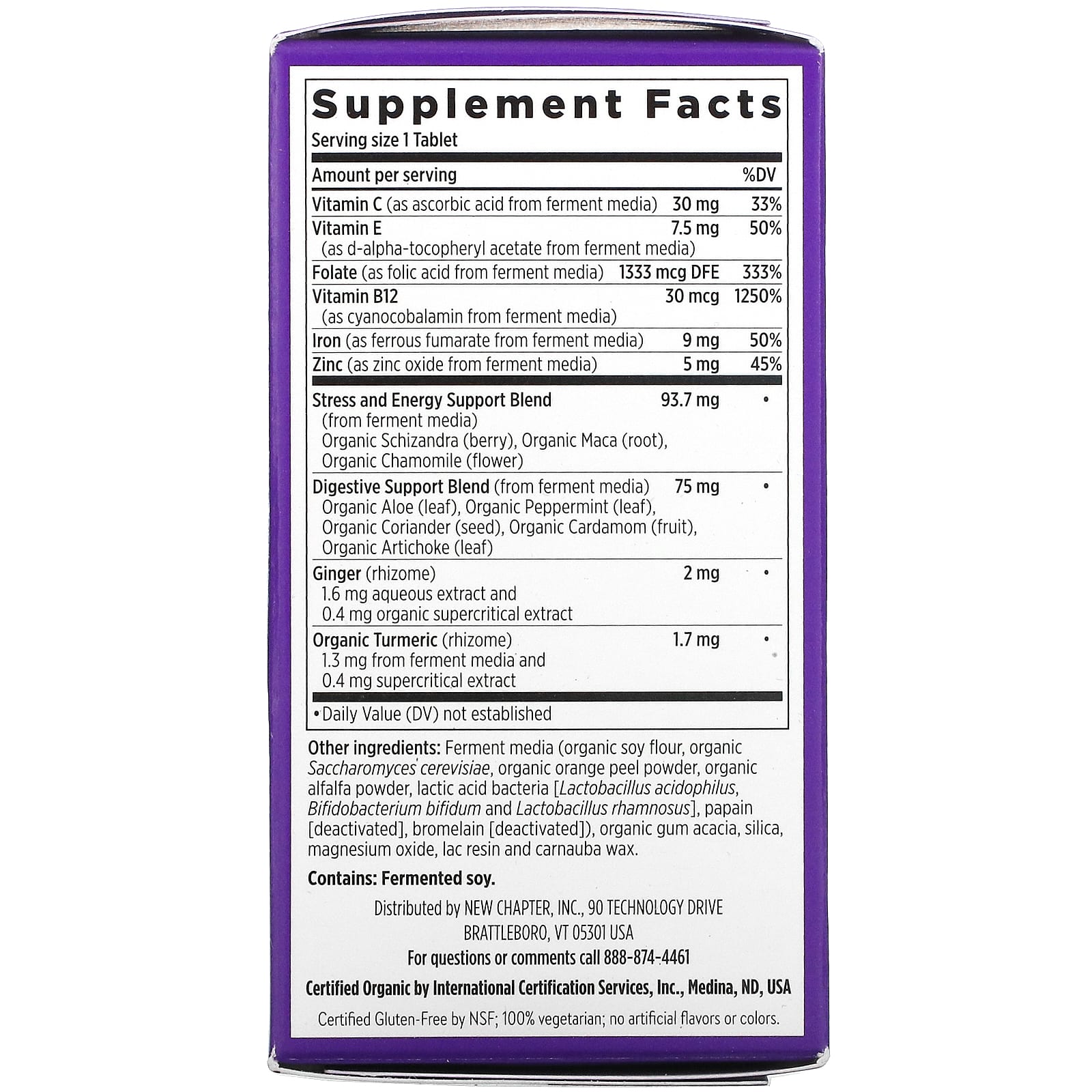 New Chapter, Every Woman's Iron Support, 60 Tablets - [product_sku] | HiLife Vitamins