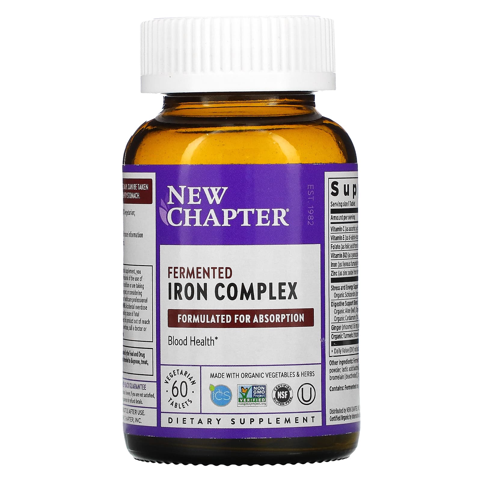 New Chapter, Every Woman's Iron Support, 60 Tablets - [product_sku] | HiLife Vitamins